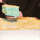 Illustration for article titled Why Yes, Id Eat This Gender-Revealing, Food Colored Cheese Lasagna